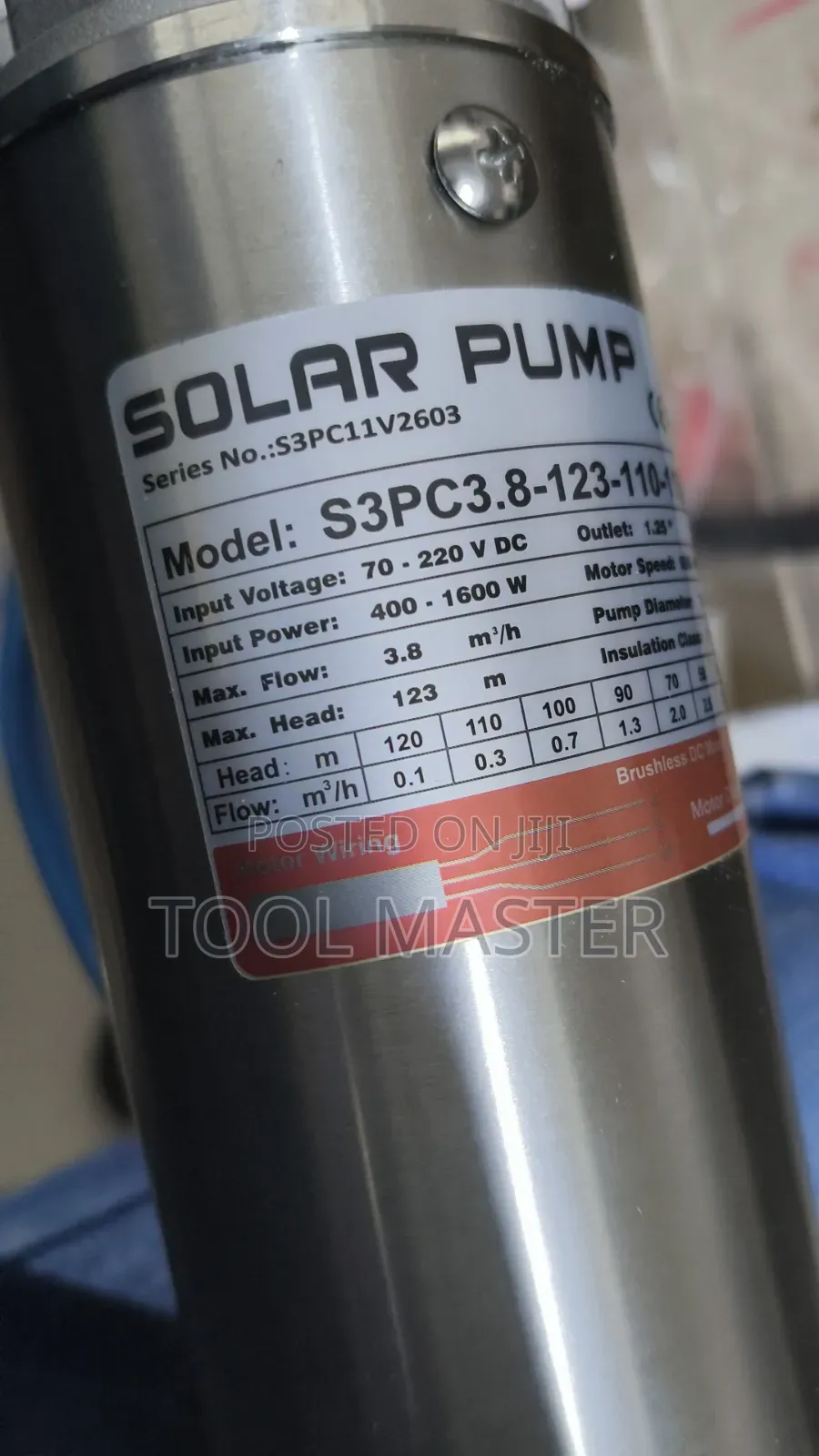 120m Solar Water Pump/96v Solar Water Pump With Control Box