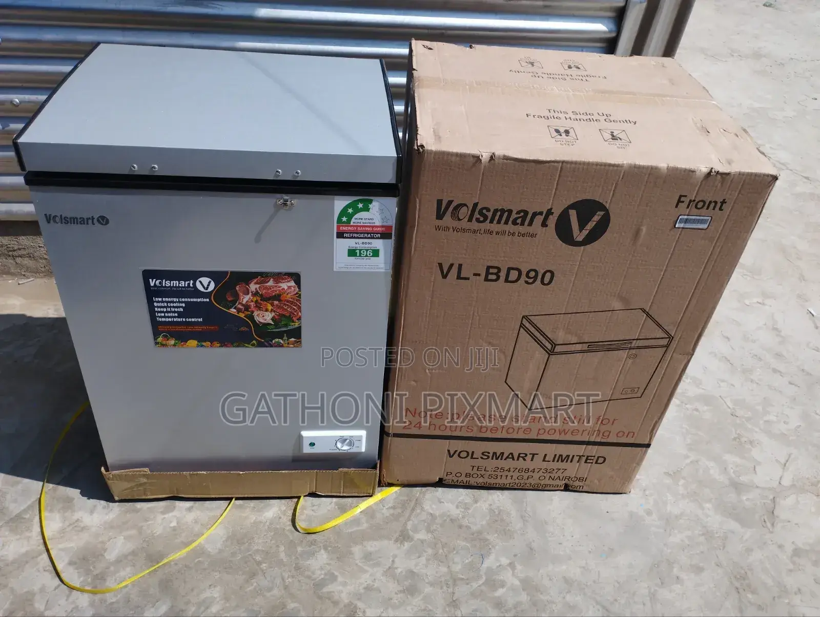 Volsmart 90l Deep Freezer - 3-Star Rating, Spacious Storage