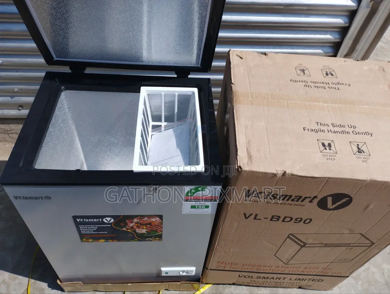 Volsmart 90l Deep Freezer - 3-Star Rating, Spacious Storage