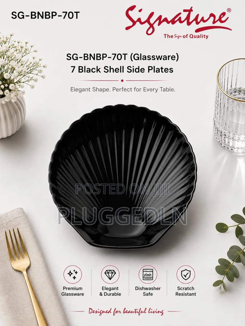 Square Dinner Plates/Shell Soup Plates