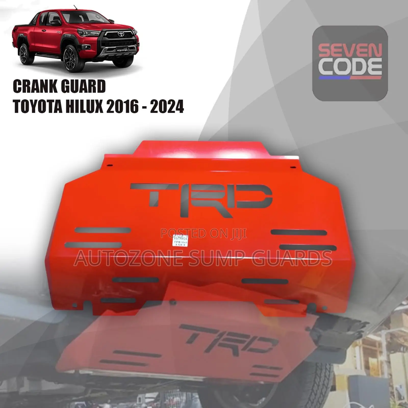 Plate Crank Plate Pelindung Mesin Bawah TRD Toyota Hilux Revo