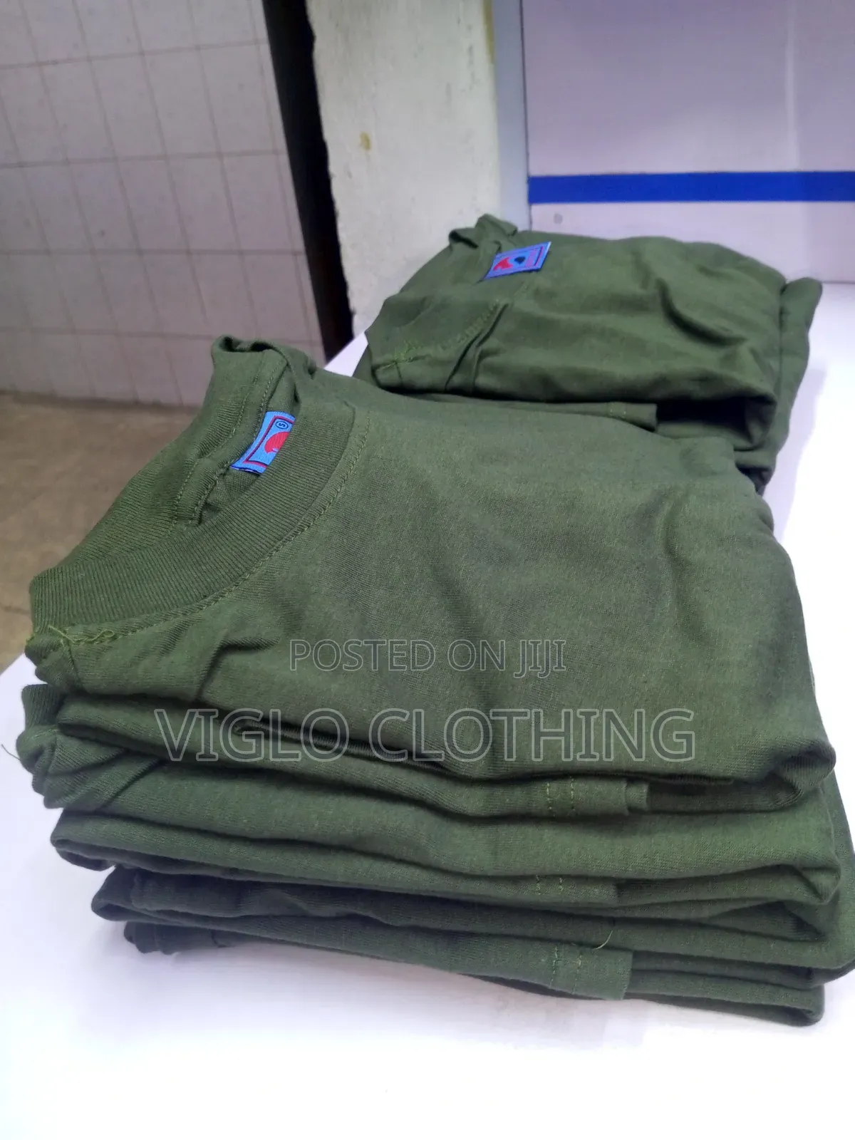Dark Green Wholesale Adult Round Necks
