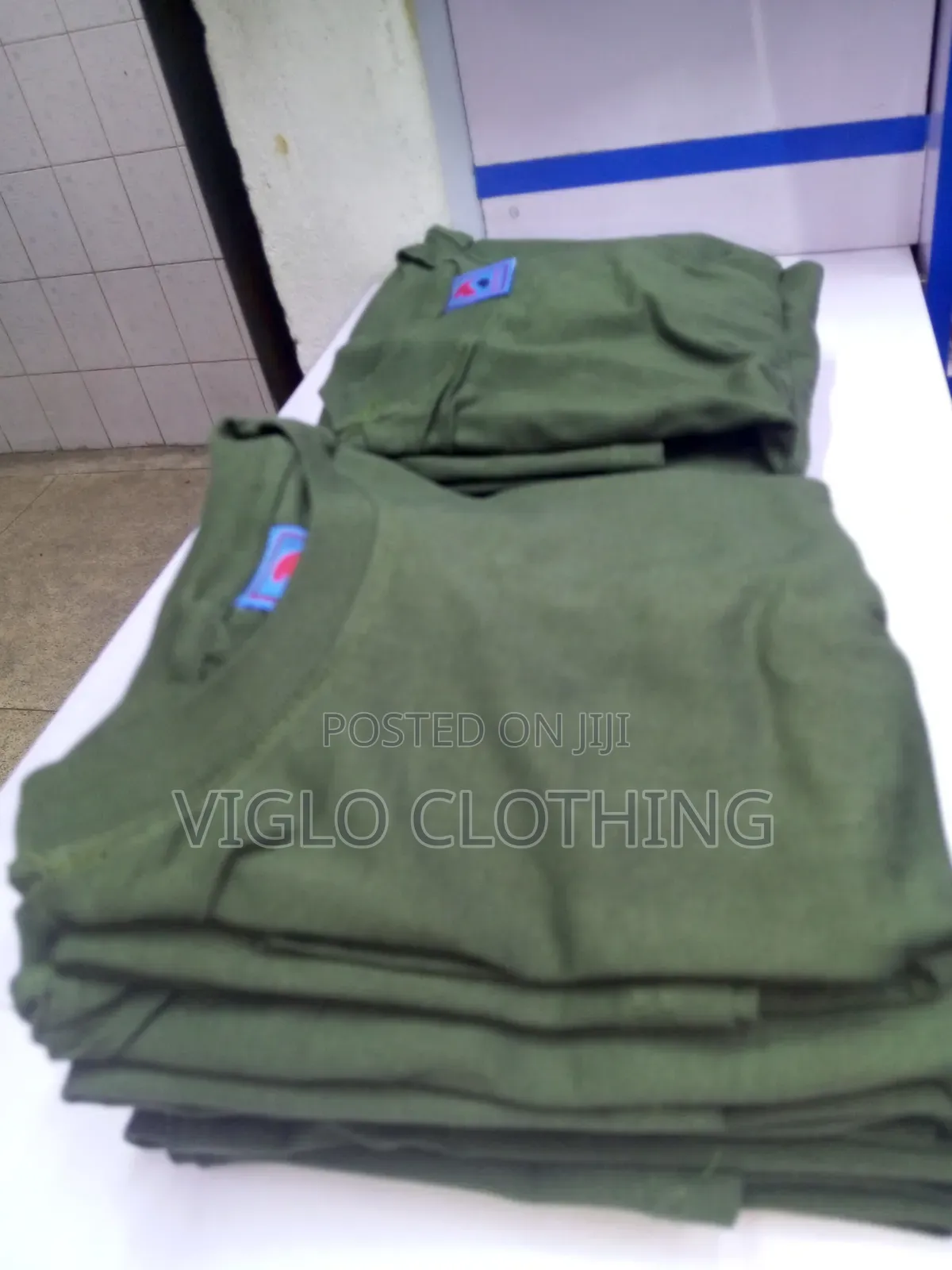 Dark Green Wholesale Adult Round Necks