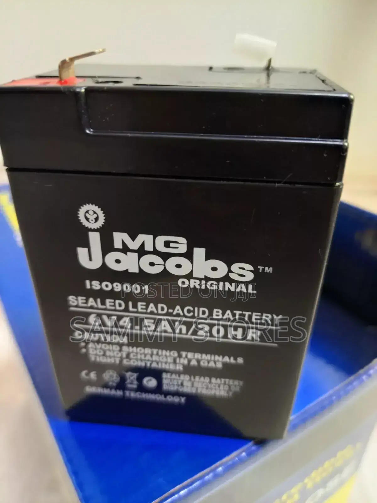 6V 4.5Ah SLA Rechargeable Battery – MG Jacobs Leak-Proof Backup Power