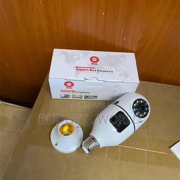 Smart Dual Lens WiFi Bulb Camera With PTZ, Night Vision Motion Detec