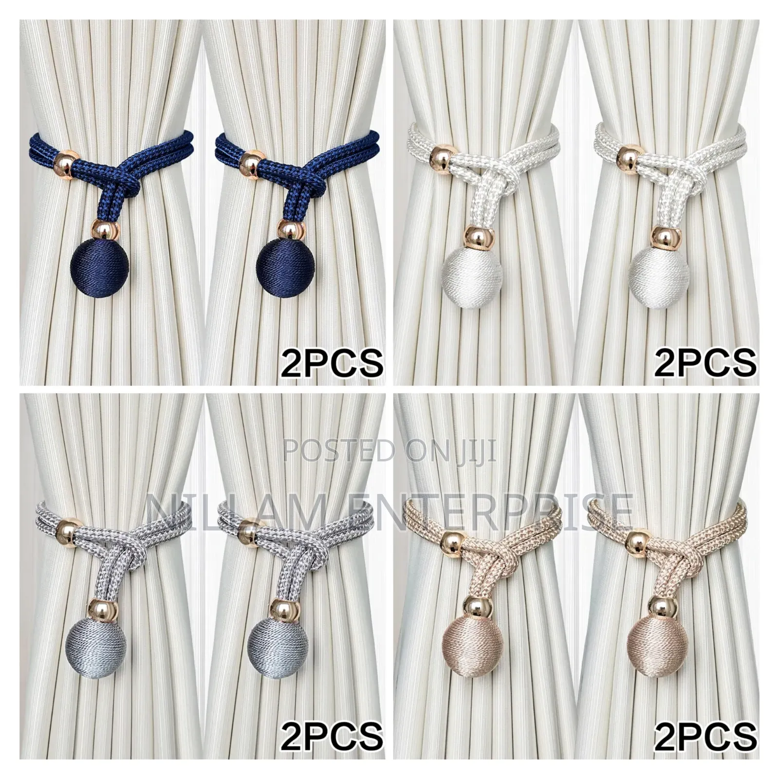 *A Pair of Curtain Tie Backs/Straps*