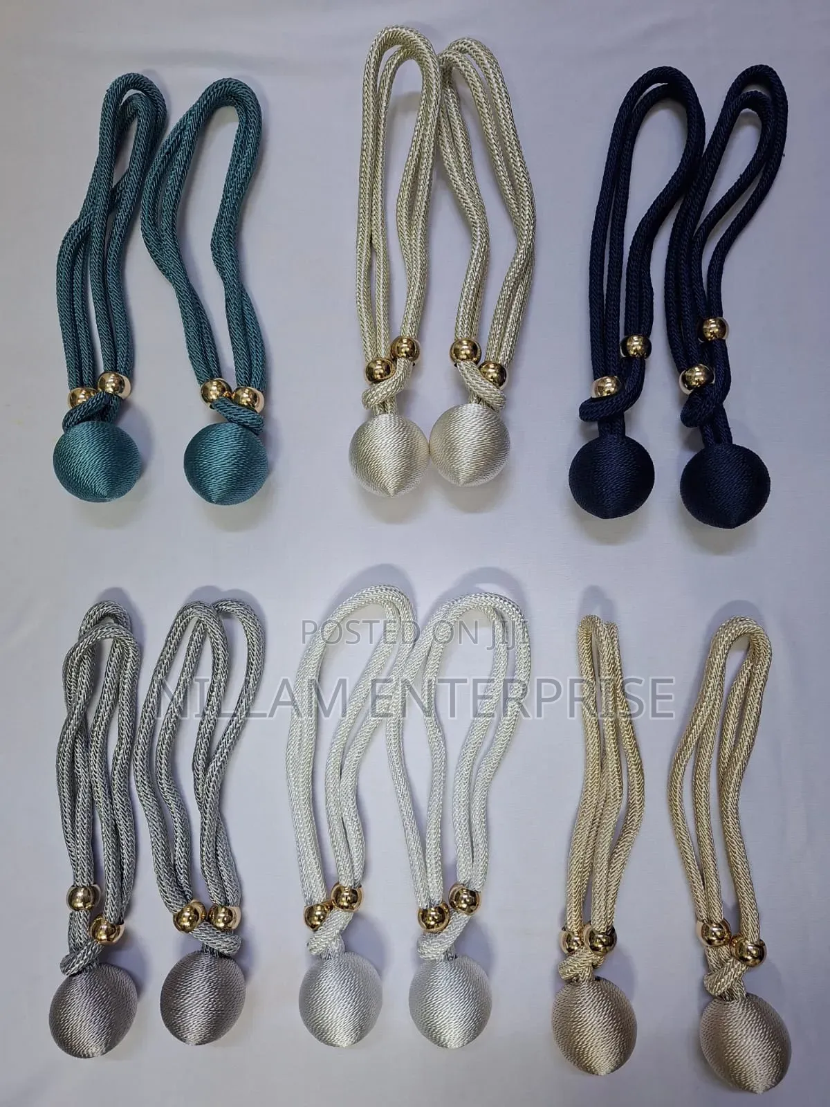 *A Pair of Curtain Tie Backs/Straps*