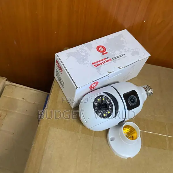 Intelligent Dual Lens WiFi Bulb CCTV Camera – 360° Indoor Home Protec