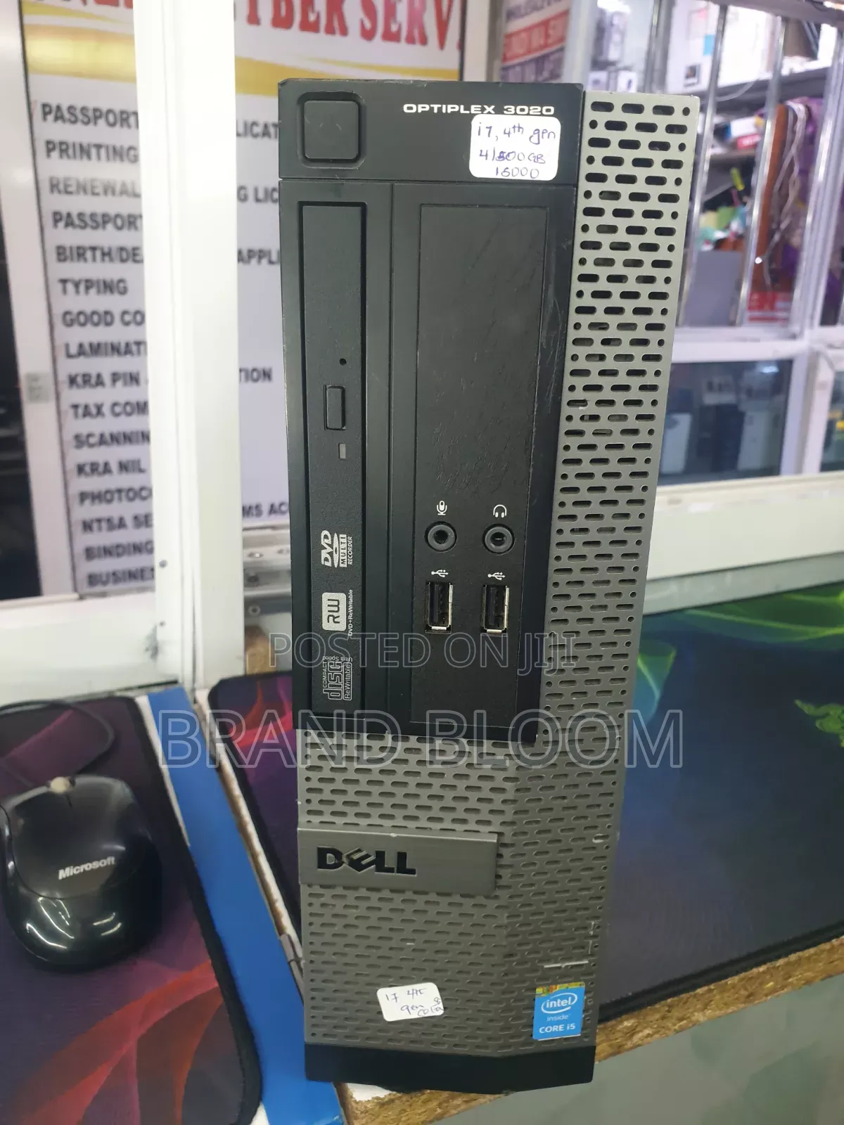 Desktop Computer Dell OptiPlex 3020 4GB Intel Core i7 HDD 500GB