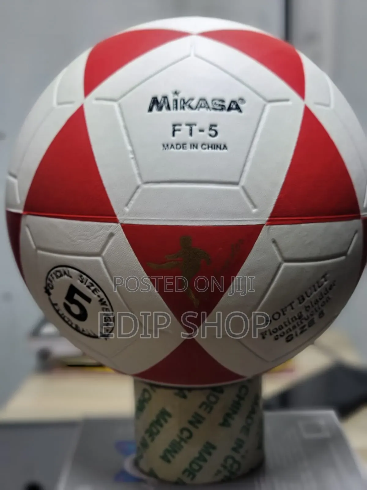 Red and White Mikasa Kids Football