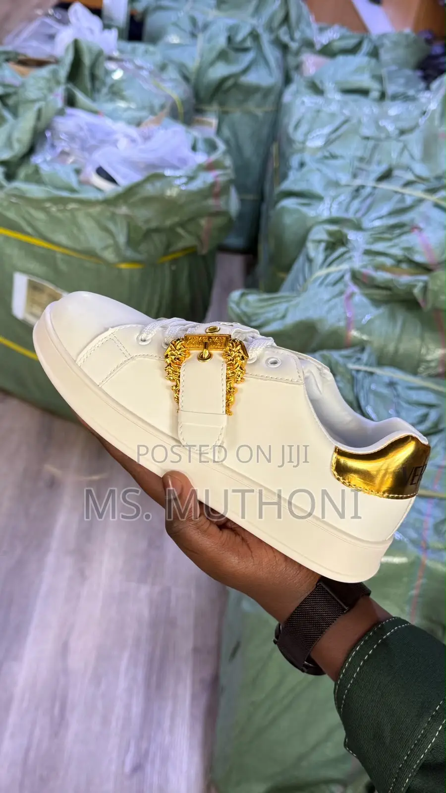Ladies / Girls Stunning Buckle-Strap Sneakers Size 37-41