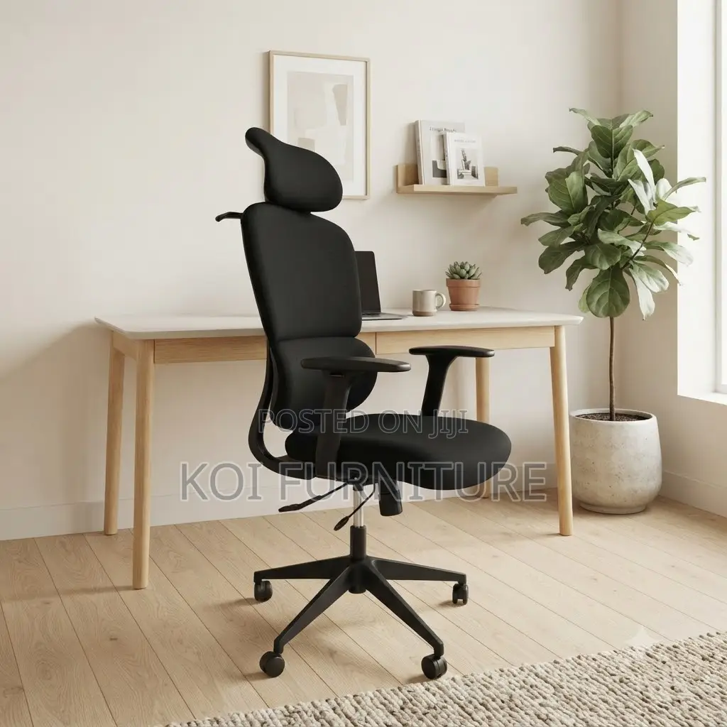 Office Chairs; Orthopedic High Back Office Chair With Elegant Height