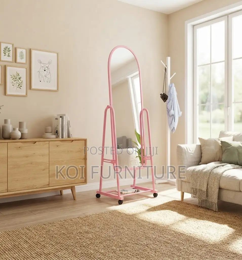 Dressing Room Long Mirror With Wheels