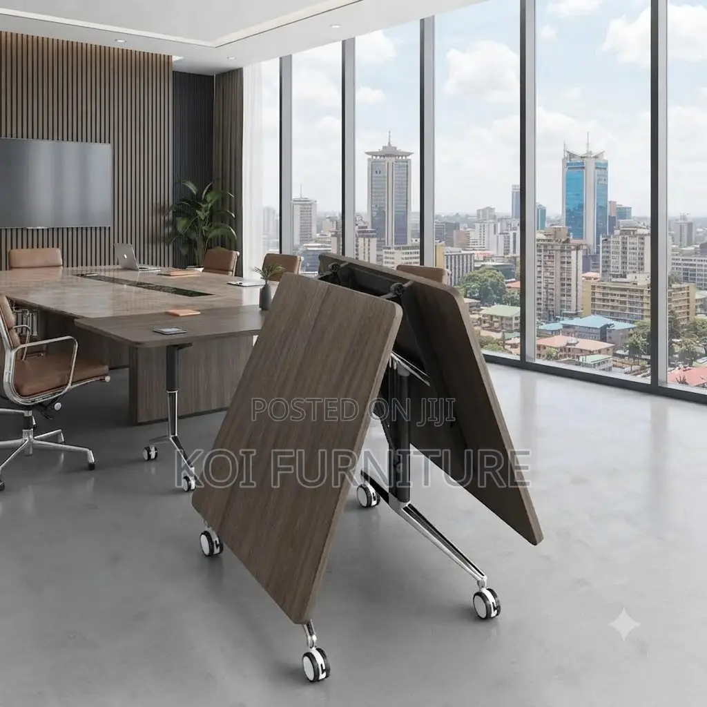 Office Table; 2.4 Meter Office Conference Foldable Meeting Table