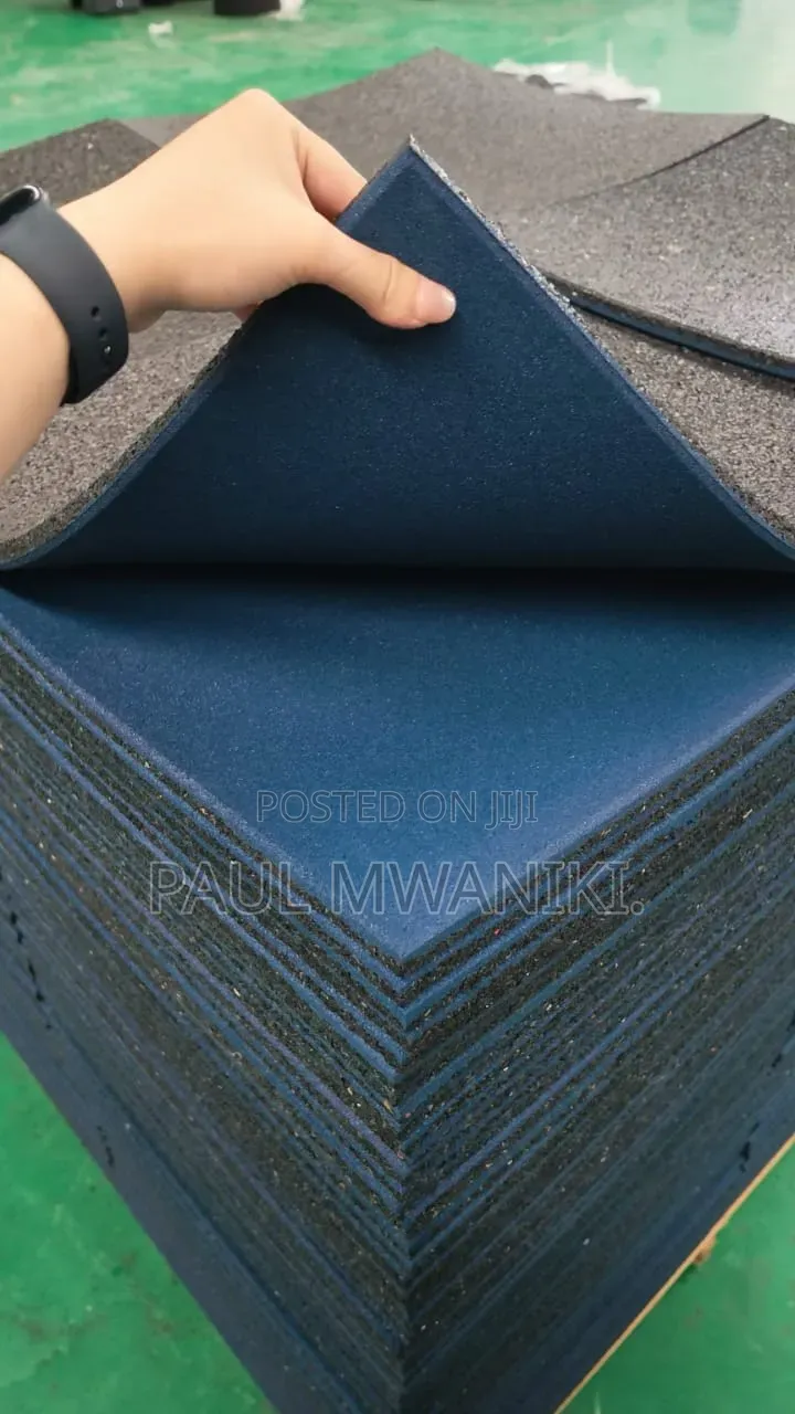 Heavy-Duty Rubber Gym Floor Tiles – Shock Absorbing Non-Slip