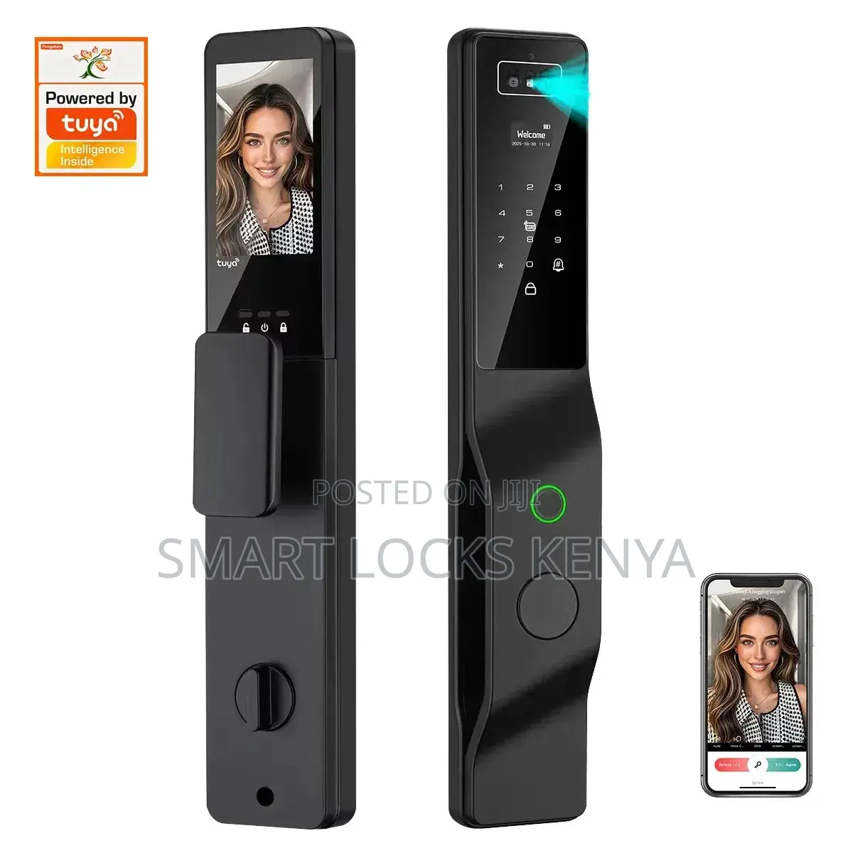 Digital Face Recognition Unlock Smart Lock With Camera 3D Face Unlock