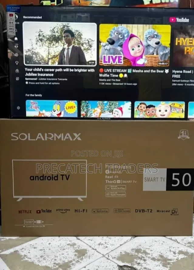 Solarmax 50 Inch Smart Android TV-Brand New