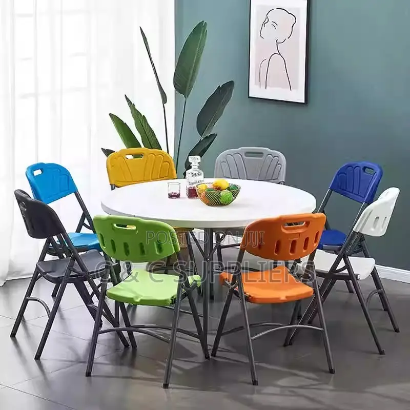 Modern Plastic Folding Training Chair.