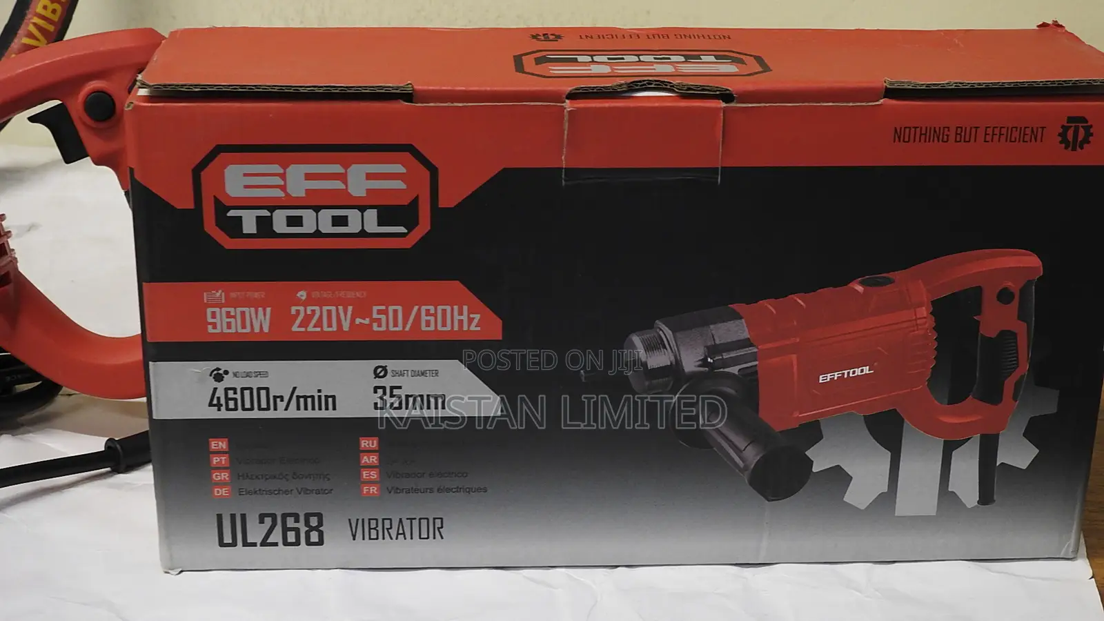 Electric Concrete Vibrator 220V | 4600RPM | 35mm Vibrating Poker
