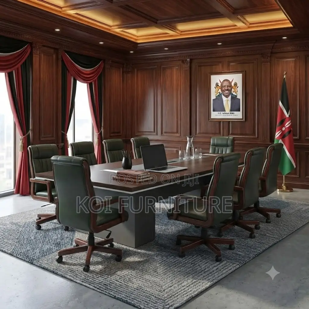 Boardroom Table; 3 Meters Administration Wood Boardroom Table
