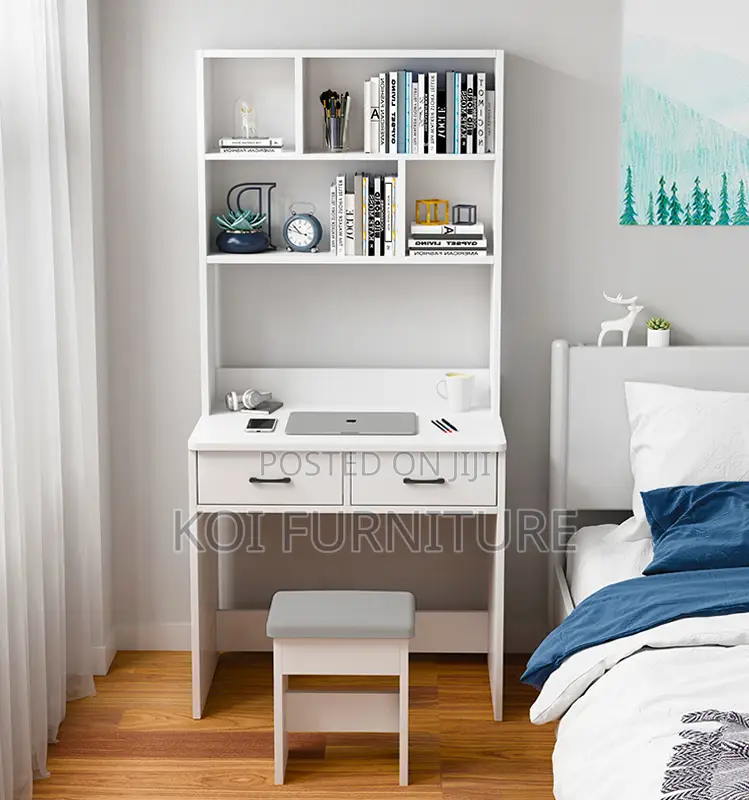 Office Desk; Clasy Style Home Office Desk With Open and Closed Drawers