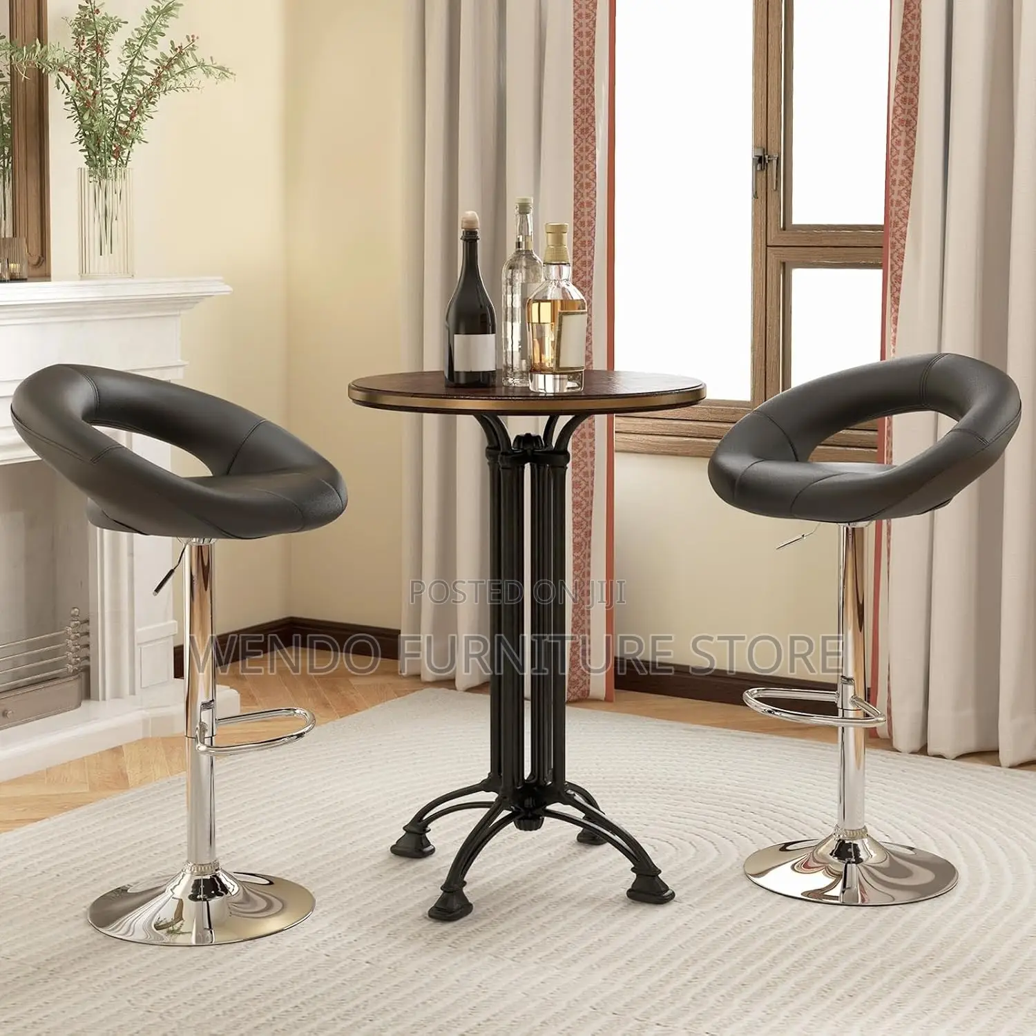 Barstools; Round Seater Adjustable Home Seater Barstool