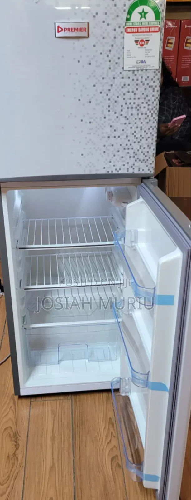 Premier 128l Double Door Fridge