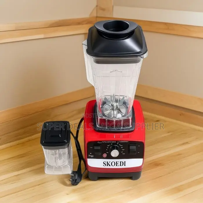 Heavy-Duty Silver Crest 2-in-1 Double Cup Blender and Grinder