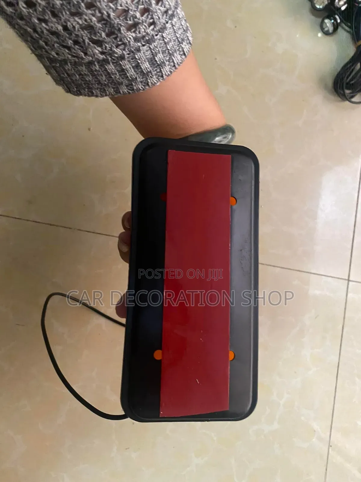 12v Yellow Roof Attachment Magnetic Base Housing Taxi Lamp