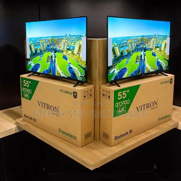 Sleek Bluetooth Enabled Vitron 55 Inch Smart Android LED TV