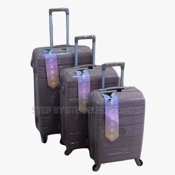 Travel Ready 3 in 1 Unbreakable Rubber Suitcase Briefcase Travel Bags
