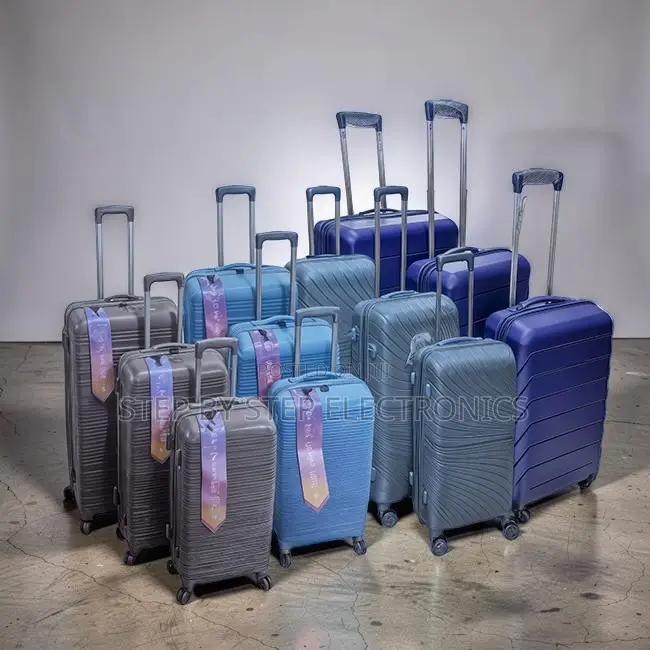 Spacious 3 in 1 Unbreakable Rubber Suitcase Briefcase Travel Bags