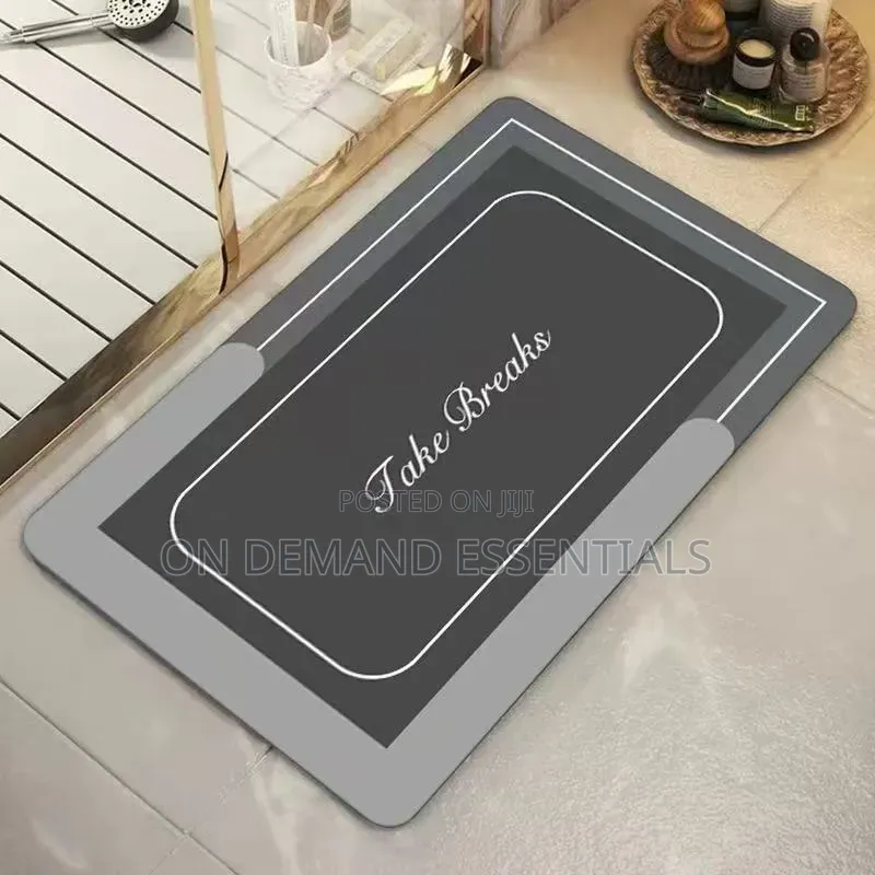 Rectangular Absorbent Bathroom Mat