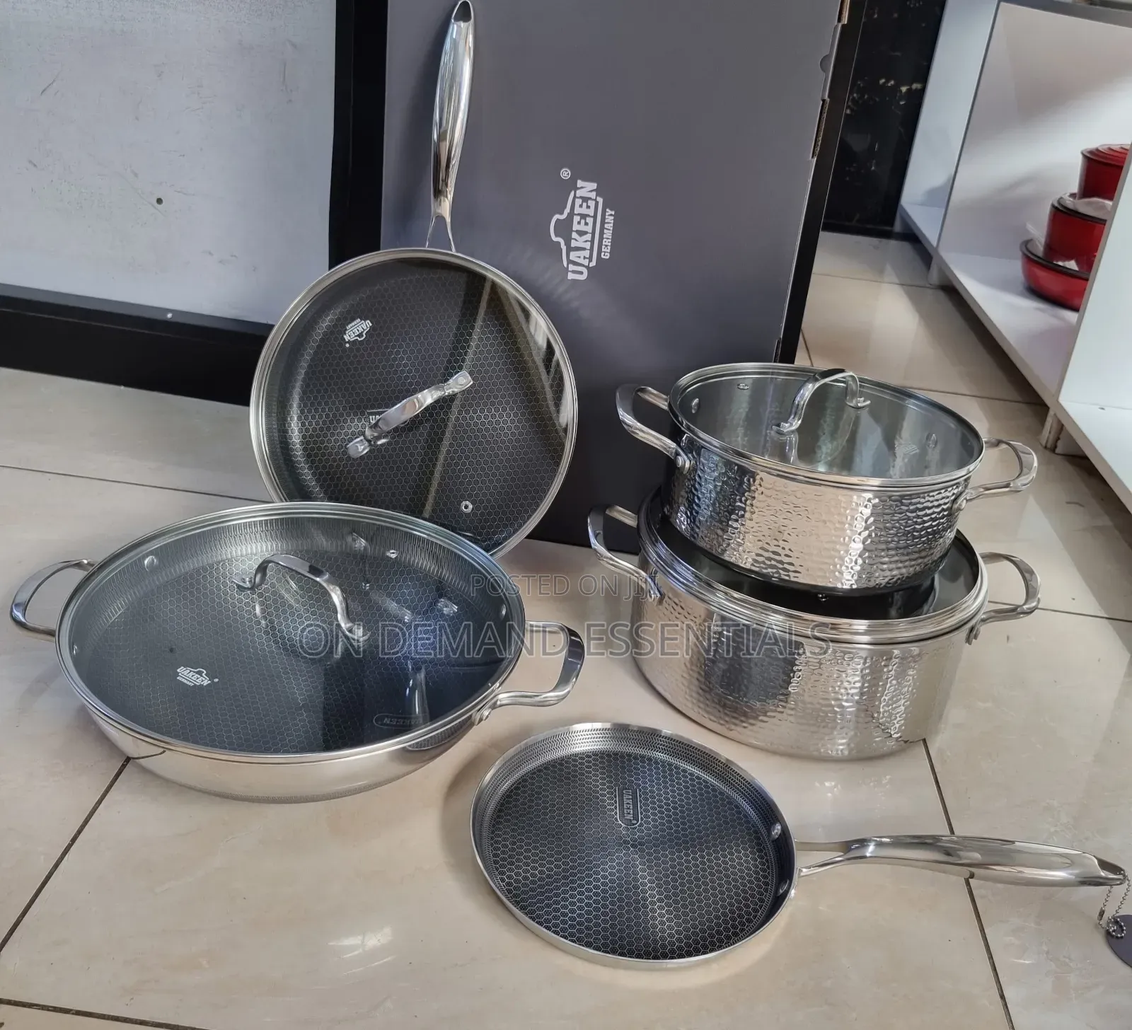 Uakeen Stainless Steel Cookware Set