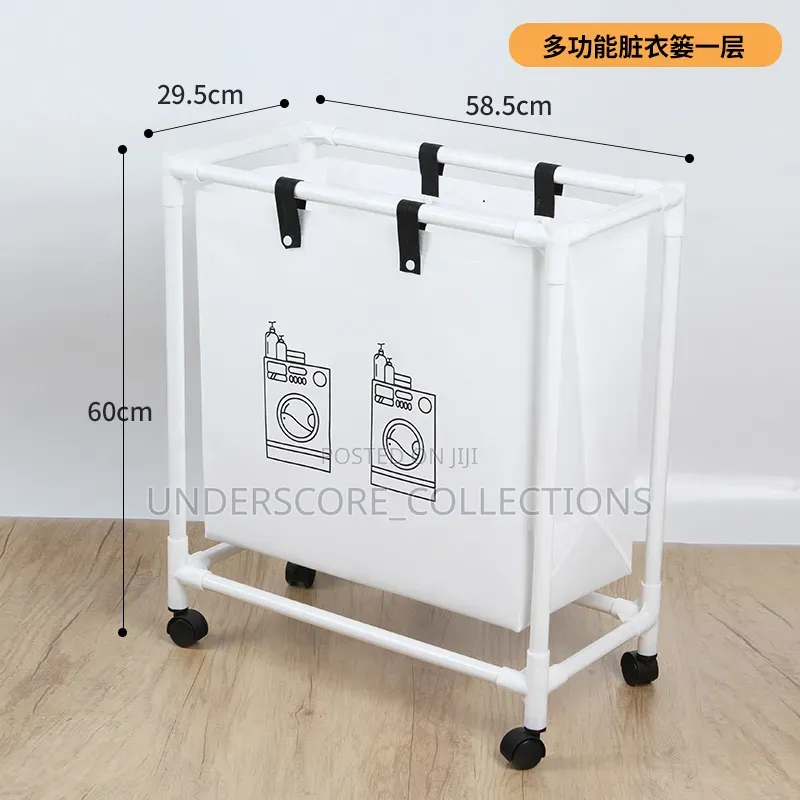 *New Laundry Basket Foldable Dirty Clothes Organizer With Wheels*