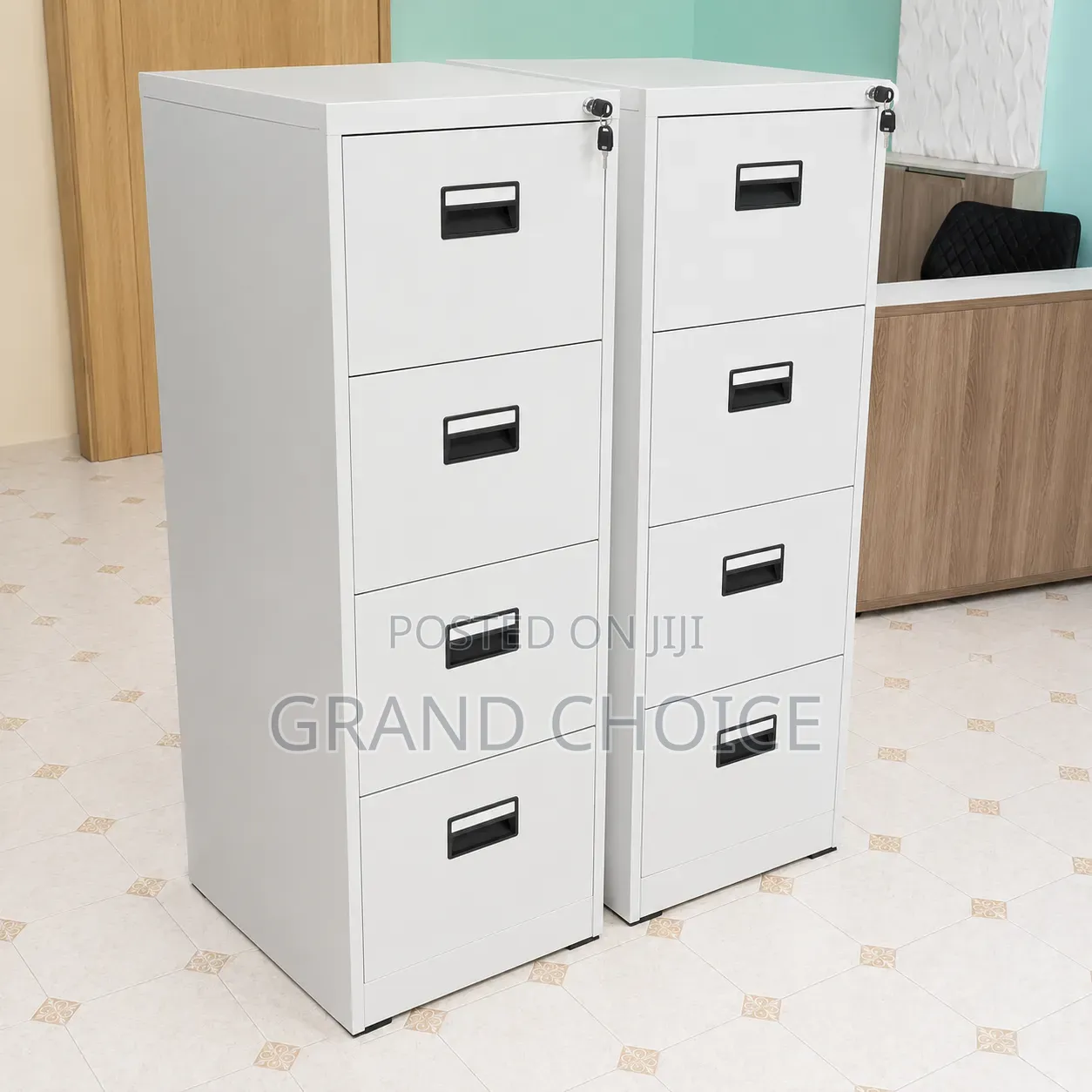 Heavy-Duty Steel 4 Drawer Cabinet