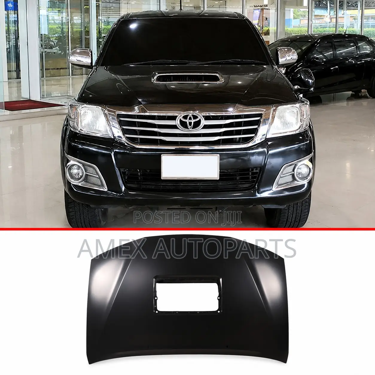 Bonnet Toyota Hilux Vigo Champ 2012 Onwards W/Hole