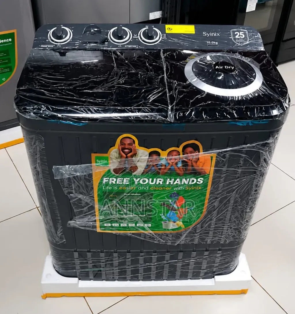 Top Load Syinix 10 KGS Washing Machine Semi Automatic