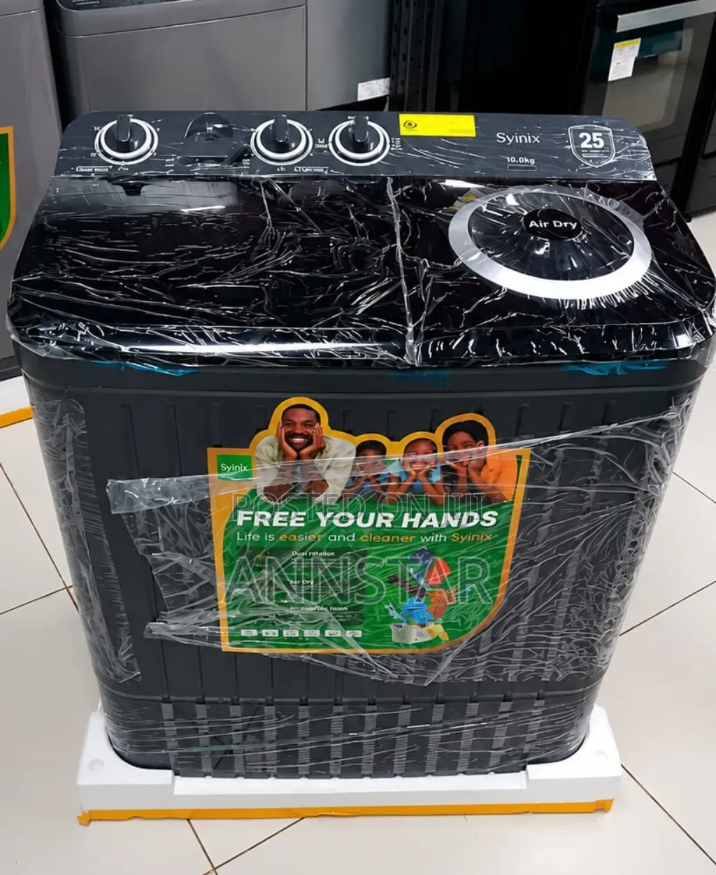 Top Load Syinix 10 KGS Washing Machine Semi Automatic