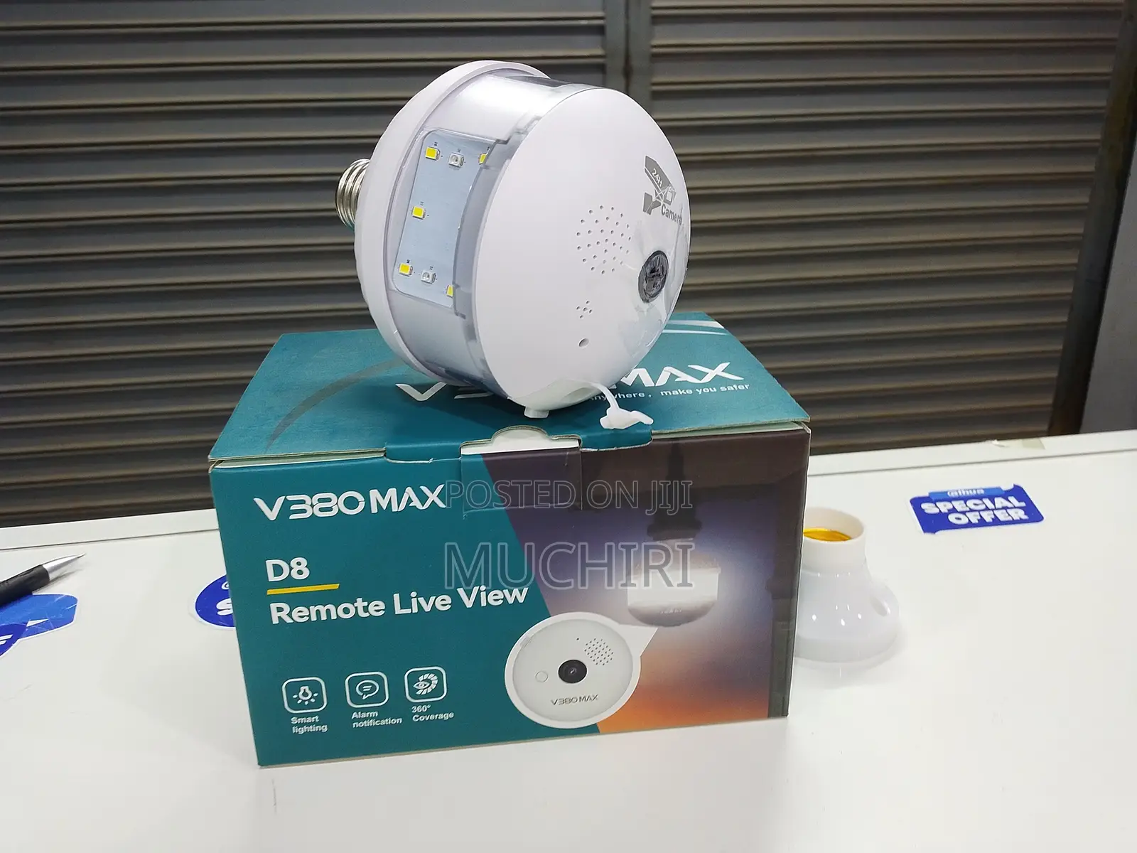 V380 Max 2mp Bulb Camera – Smart Wifi Security Camera.