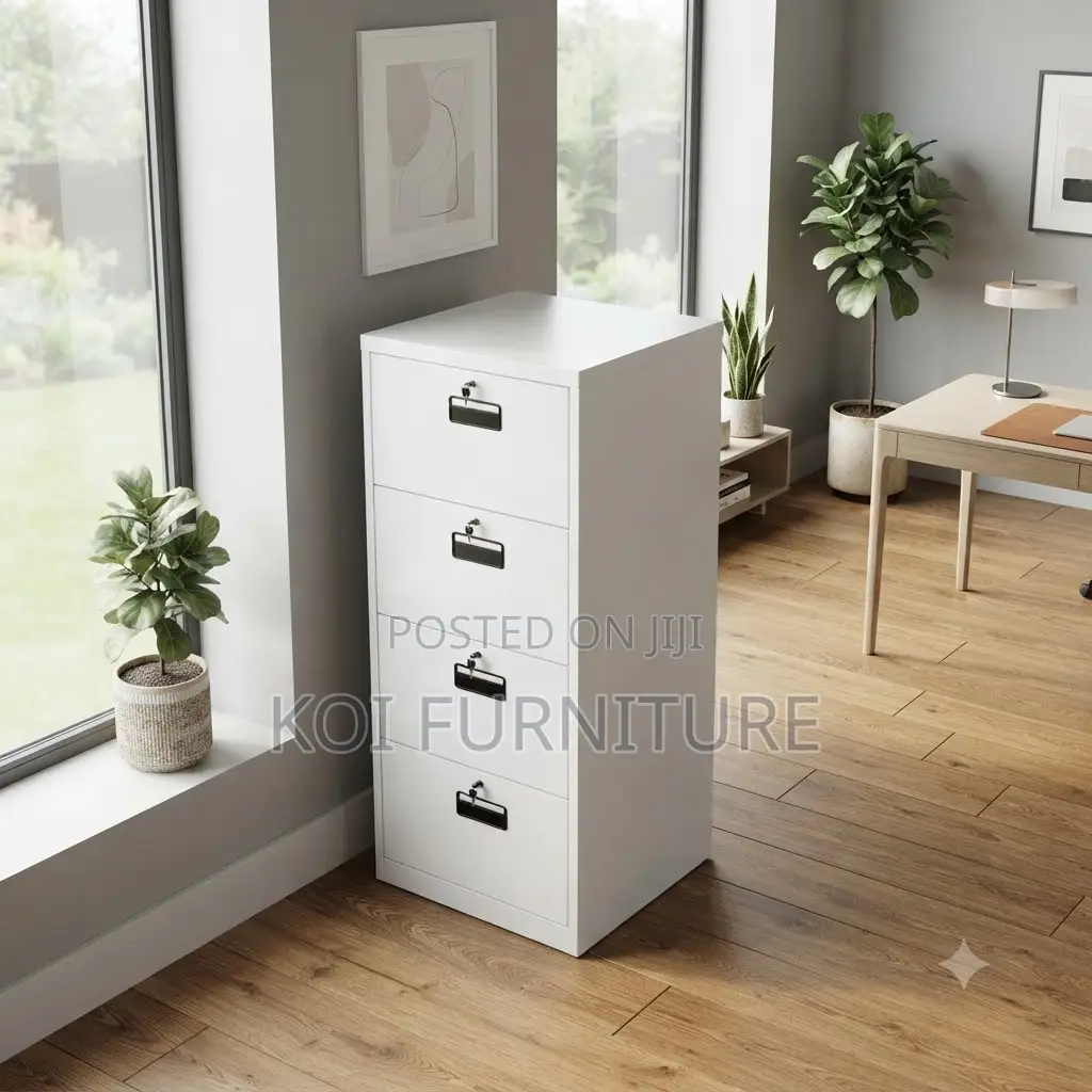 Office Cabiinet; 4 Drawer File Steel Cabinet Each With Key Lock