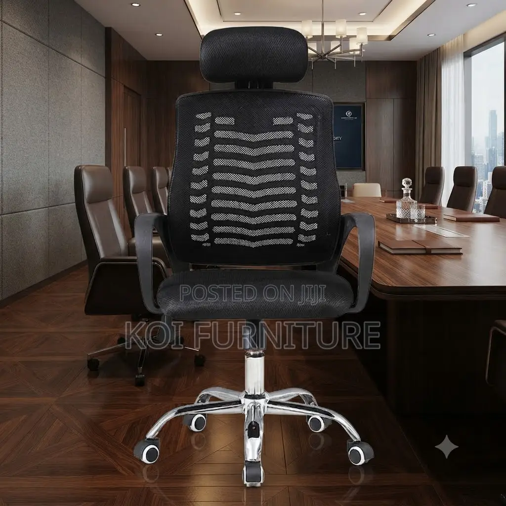 Office Chairs; Headret Office Chair Made of Premium Fabric