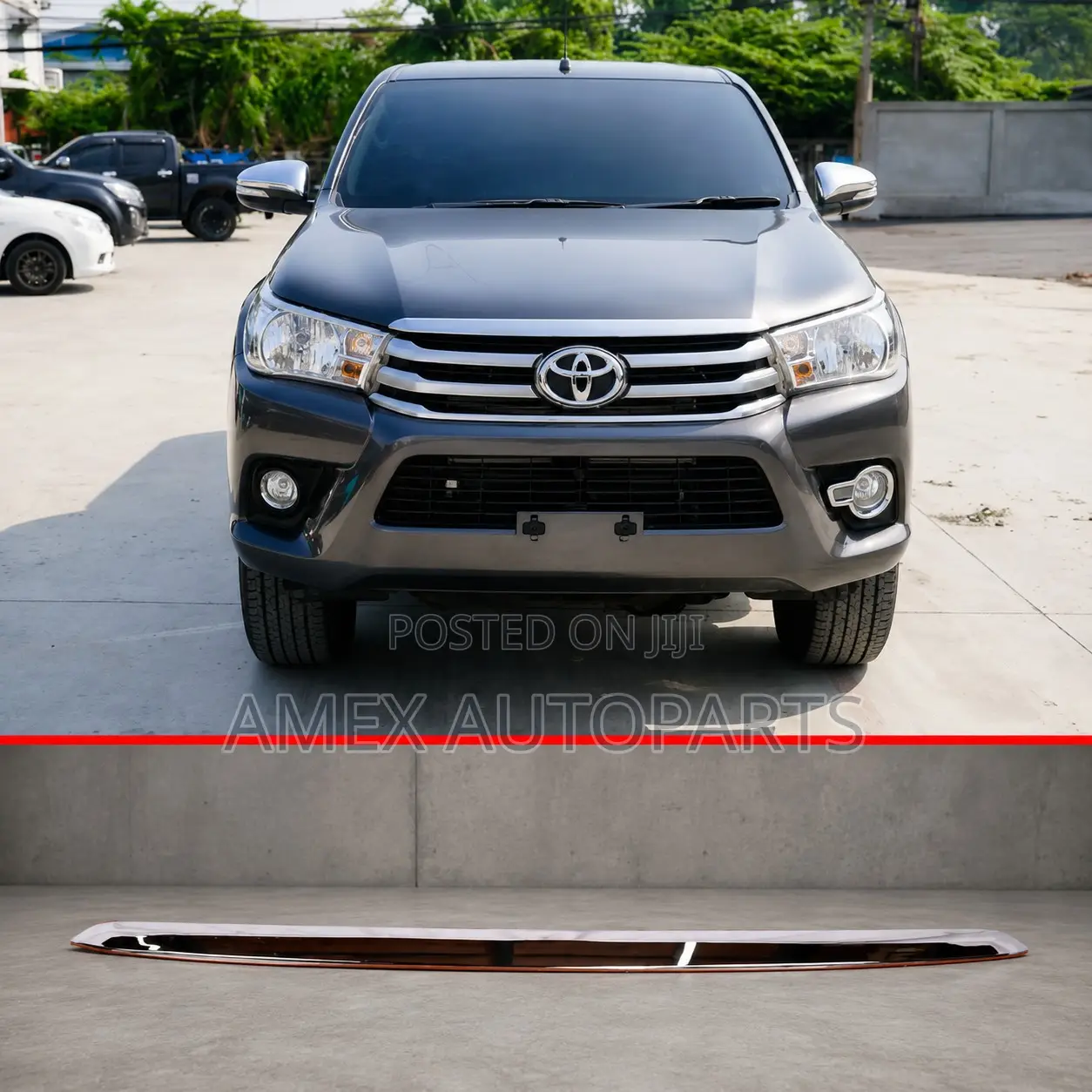 Bonnet Moulding Toyota Hilux Revo 2015 Onwards Chrome