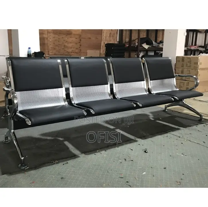 Waiting Bench; 4 Seater Padded Office Waiting Bench
