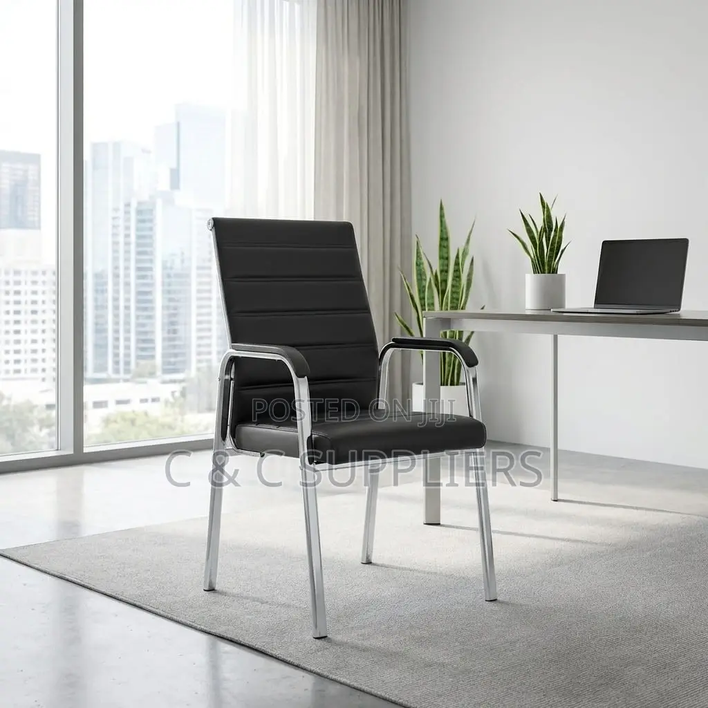 Leather Conference Chair With Armrest