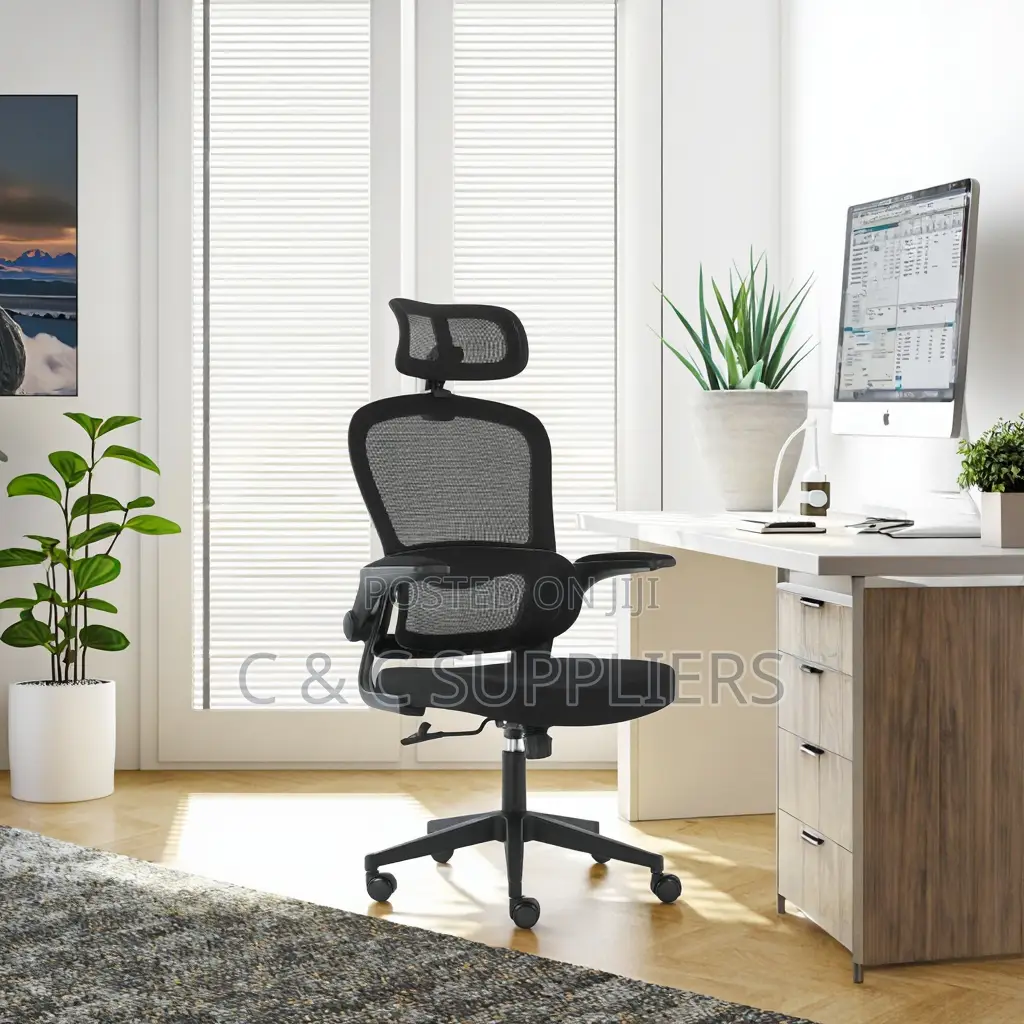 Ergonomic Revolving Mesh Office Chair.