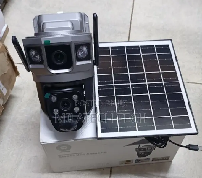 4G Solar Dual Lens CCTV Camera With SIM Card – Wireless Outdoor Camera