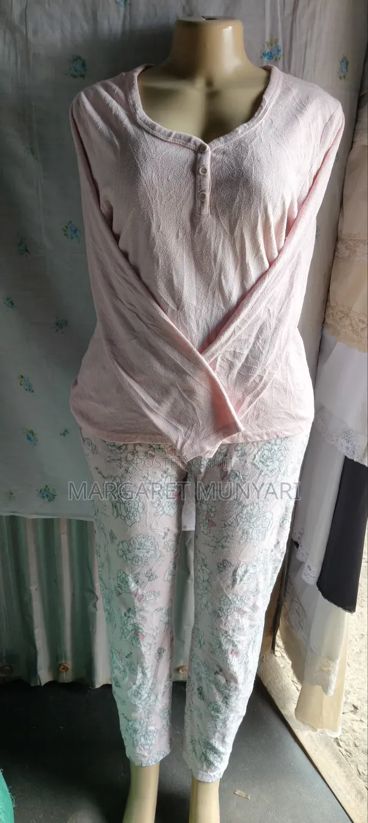 Fleeze Black and Pink Pajamas for Ladies