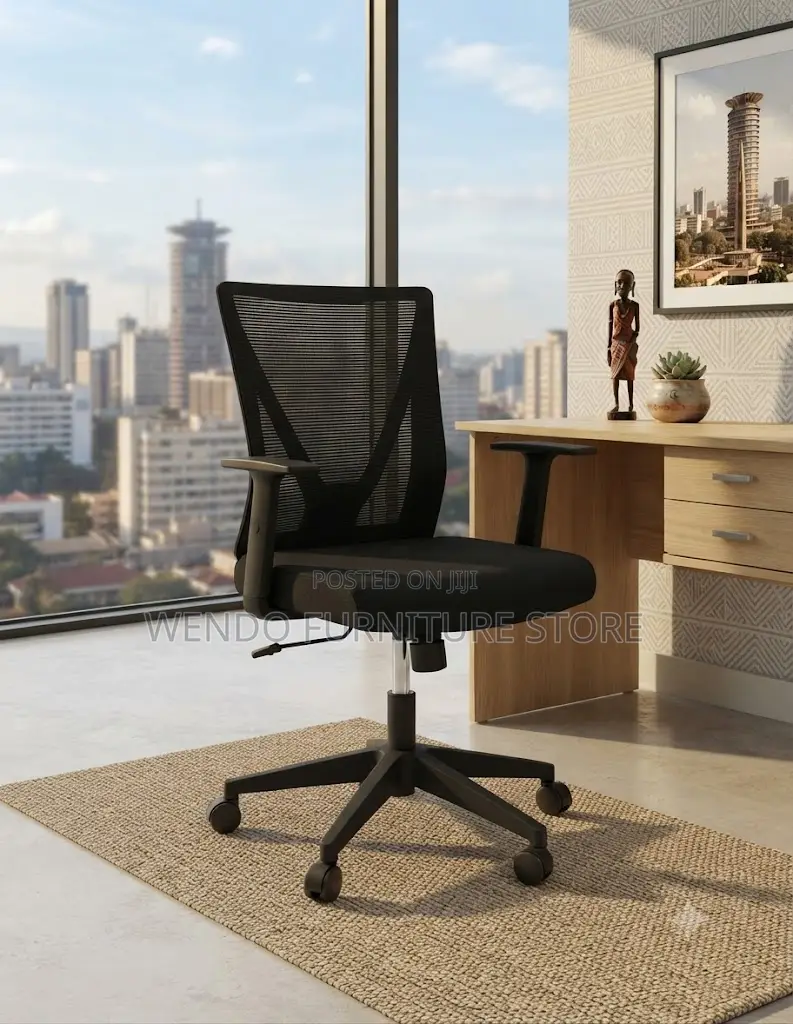 Office Chairs; Ergonomic Swivel Adjustable Office Mesh Chairs