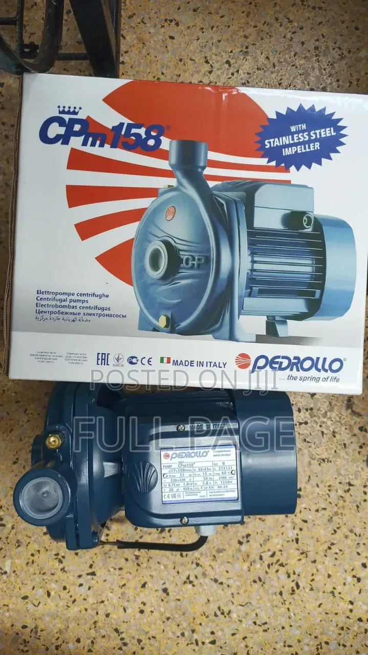 CPM 158 Pedrollo 1hp Water Pump